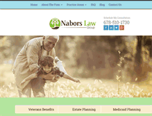 Tablet Screenshot of naborstrustlaw.com